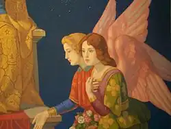 Madonna and Child Enthroned with Angels and Cherubs (detail van fresco)