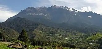 uitzicht op de Kinabalu vanuit Kundasan