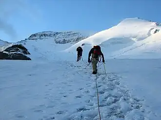 Noordelijke gletsjerroute van de Athabasca