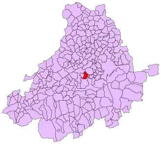 Kaart van Muñogalindo