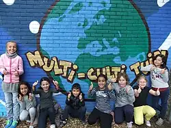 Kinderen op de buurtmoestuin