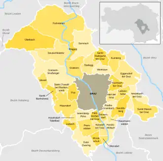 Kaart van Graz-Umgebung