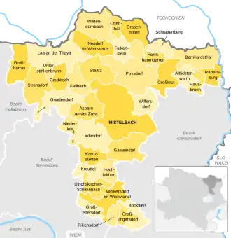 Kaart van Mistelbach
