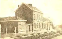 Oude prentkaart station Munkzwalm