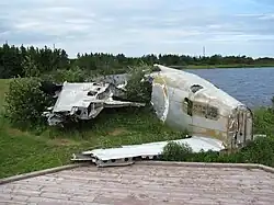 Vliegtuigwrak in het Banting Memorial Park