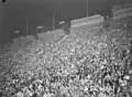 Foto van een concert in het stadion, foto gemaakt in 1948