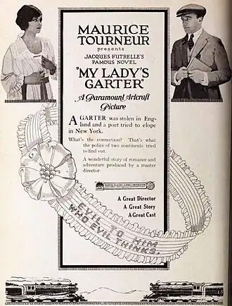 Advertentie voor My Lady's Garter