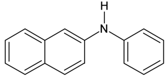 Structuurformule van N-2-naftylaniline