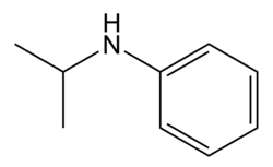 Structuurformule van N-isopropylaniline