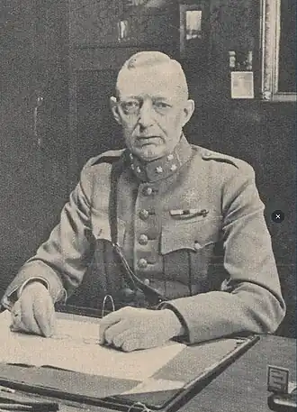 Kolonel Carstens als souschef bij de Generale Staf (1939)