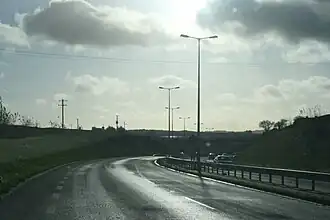 N22 nabij de zuidelijke ringweg rond Cork