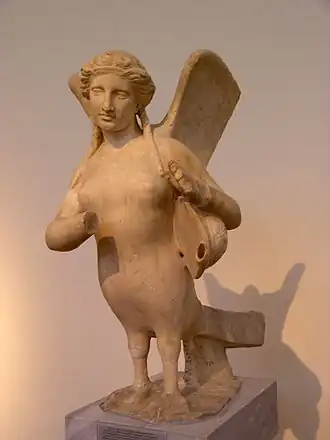Beeld van een Sirene(370 v.Chr.), Nationaal Archeologisch Museum van Athene