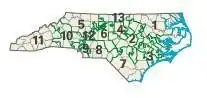 Congresdistricten van North Carolina sinds 2003