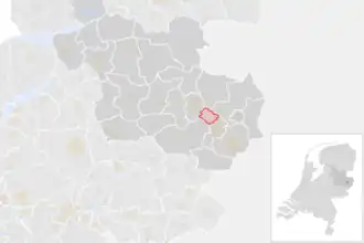Locatie van de gemeente Borne (gemeentegrenzen CBS 2016)