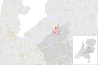 Locatie van de gemeente Elburg (gemeentegrenzen CBS 2016)