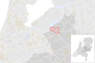 Locatie van de gemeente Ermelo (gemeentegrenzen CBS 2016)