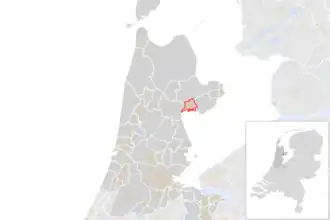 Locatie van de gemeente Hoorn (gemeentegrenzen CBS 2016)