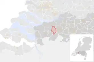 Locatie van de gemeente Etten-Leur (gemeentegrenzen CBS 2016)