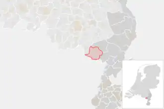 Locatie van de gemeente Weert (gemeentegrenzen CBS 2016)