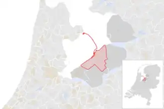 Locatie van de gemeente Lelystad (gemeentegrenzen CBS 2016)