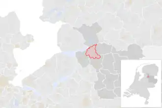 Locatie van de gemeente Zwartewaterland (gemeentegrenzen CBS 2016)