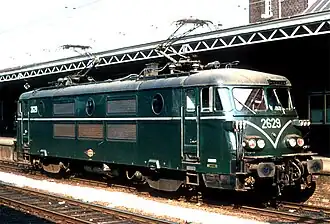 Locomotief 2629 op het station van Roosendaal