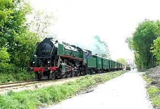 Bewaarde locomotief van het type 29