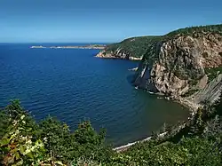 Smelt Brook aan de noordkust.
