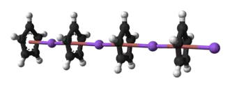 Molecuulmodel van cyclopentadienylnatrium