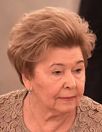 Jeltsina op haar 85ste verjaardag