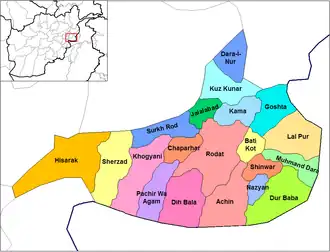 Kaart van Nangarhar