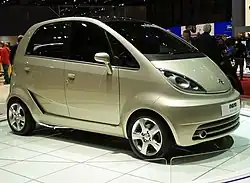 Tata Nano op het Autosalon van Genève in 2009
