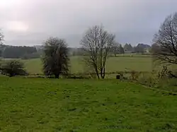Zicht op weg naar Moulin de Naomé