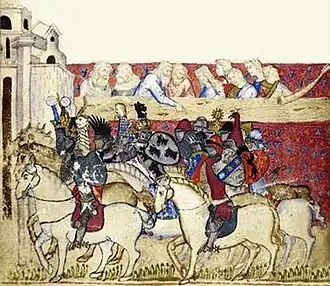 De Arabieren hadden zich verschanst in een fort aan de rivier Garigliano