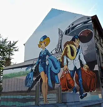 Stripmuur in Brussel