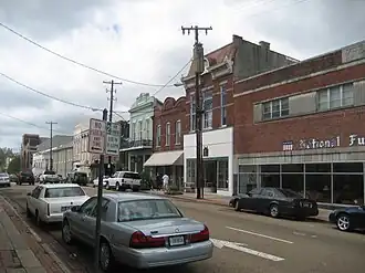 Straat in Natchez in 2008