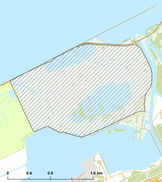 Natura 2000 gebied Lepelaarplassen tussen het Markermeer en Almere