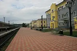 Naoesjki, het Russische grensstation