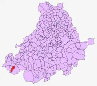 Kaart van Nava del Barco