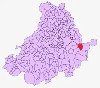 Kaart van Navalperal de Pinares