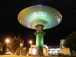 Verlicht ruimteschip