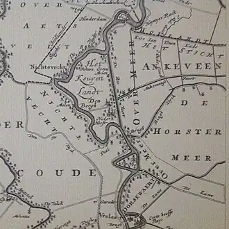 Kaart met de Reevaart