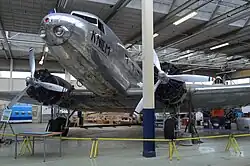 c/n 1288: Douglas DC-2 als PH-AFK in KNILM-gedaante in het Nederlands Transport Museum; 31 augustus 2021.