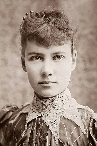 Elizabeth Cochrane ofwel Nellie Bly ca. 1890