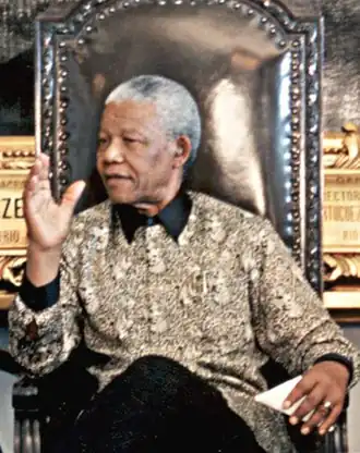 Nelson Mandela anno 1998.