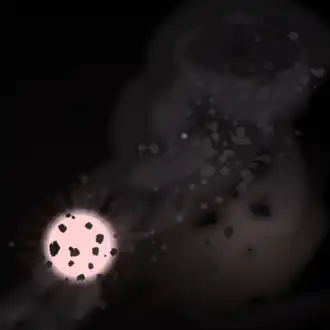 Artist's impression van  Nemesis