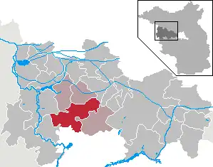 Kaart van Nennhausen