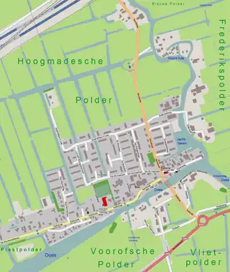 Plattegrond van Hoogmade
