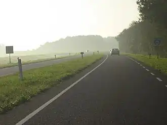 N215 tussen Stellendam en Melissant