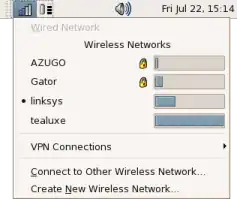 De standaard NetworkManager-applet voor GNOME.